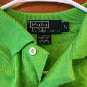 Mens Green Polo size L